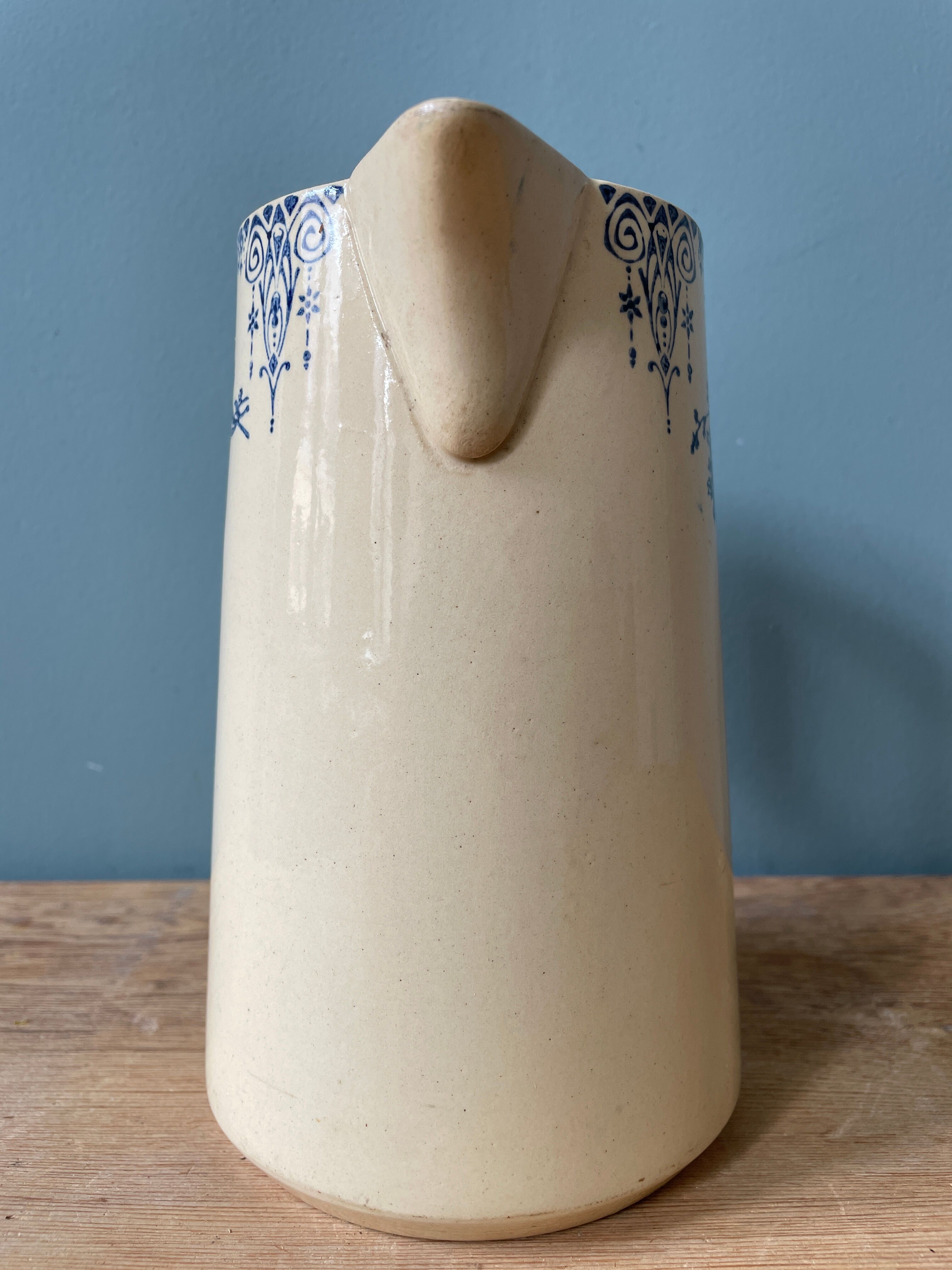 Pitcher 1900 in Earthenware St Amand and Hamage