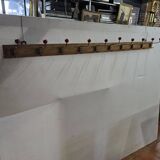 1960s school coat rack with 10 hooks