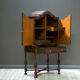 Oak cocktail cabinet early 1900