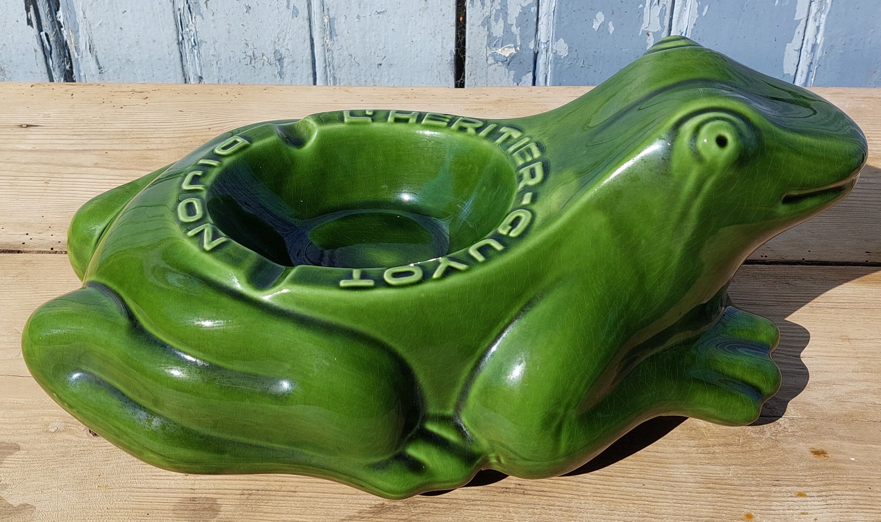 Advertising frog ashtray The heir - Guyot Dijon
