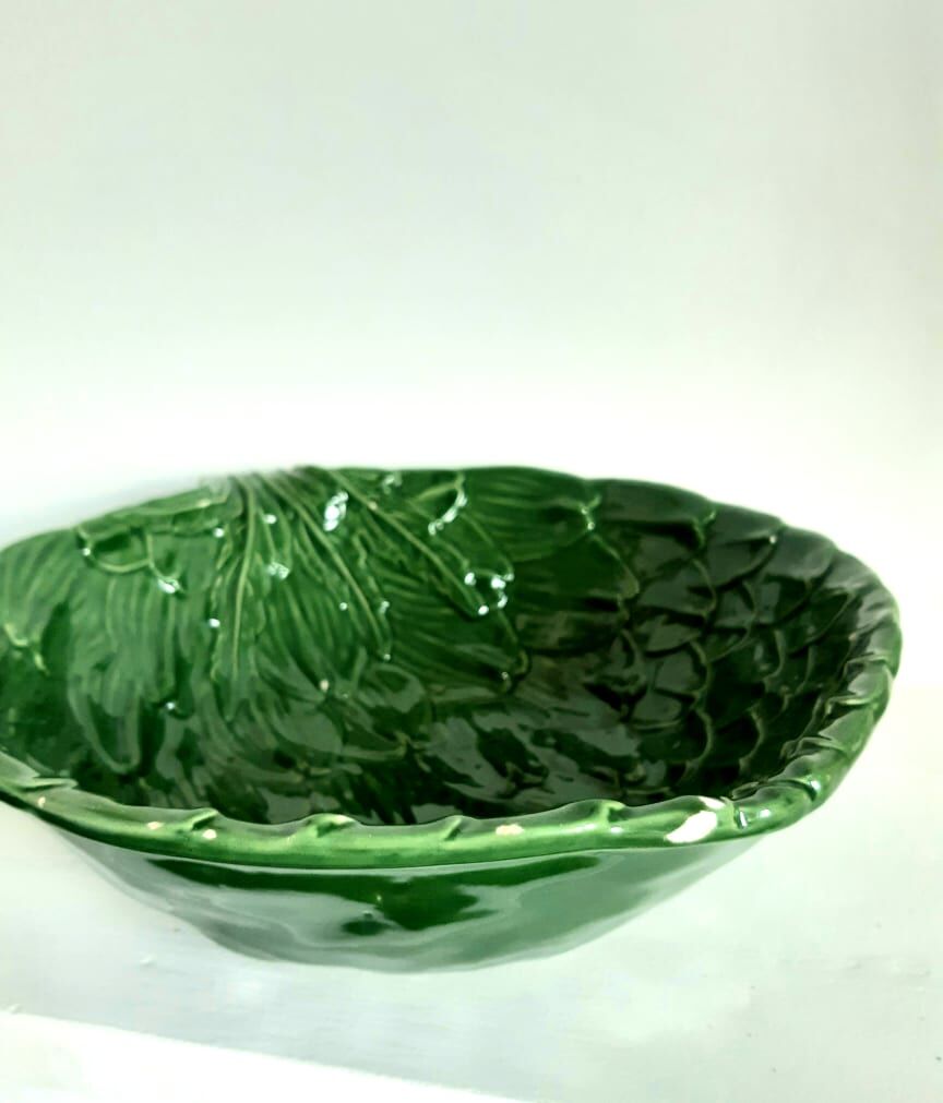 Coupe artichaut en barbotine vintage