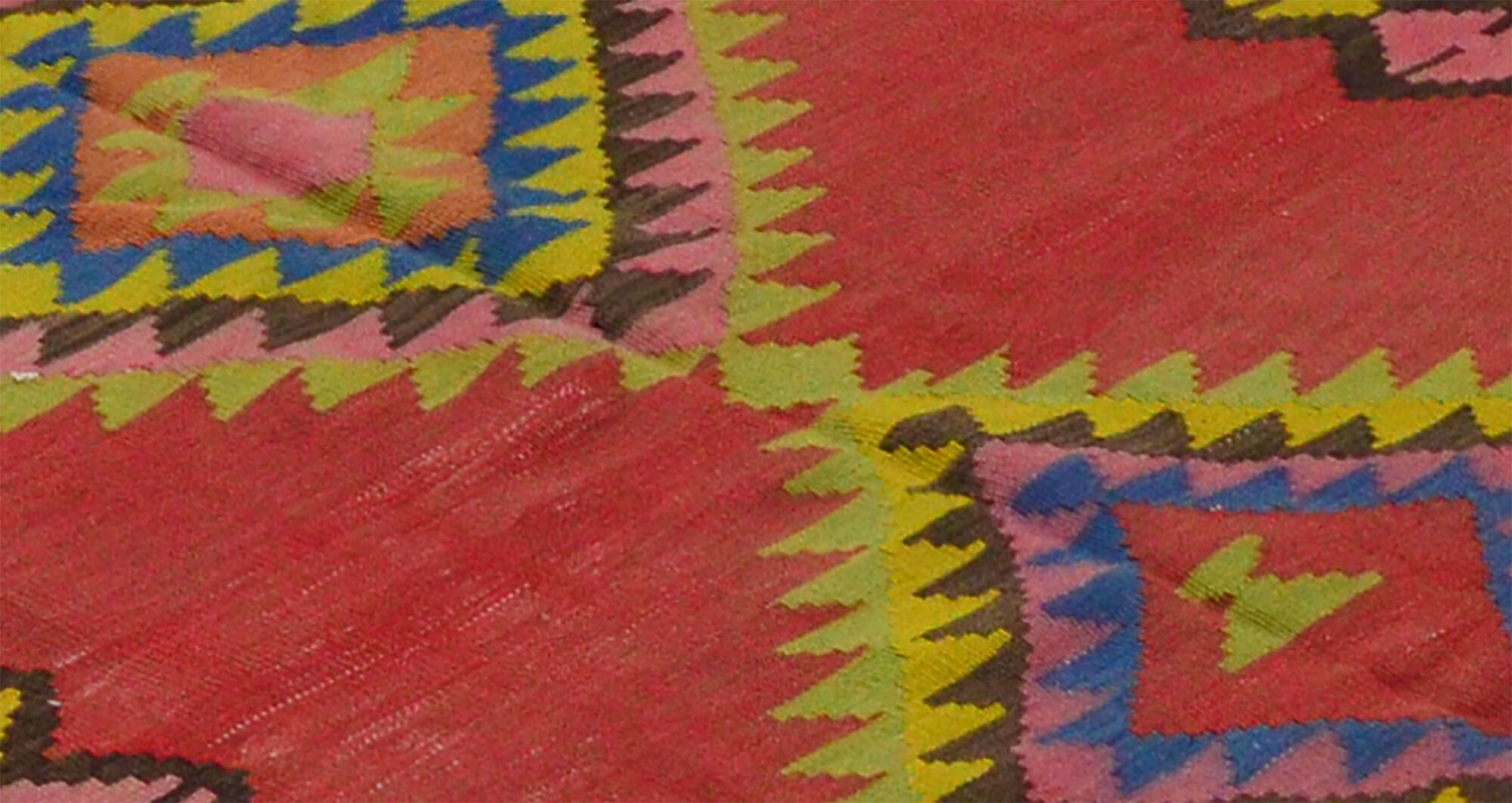 Anatolian handmade kilim rug 440 cm x 153 cm