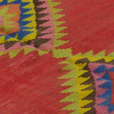 Anatolian handmade kilim rug 440 cm x 153 cm