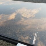 Vintage glass coffee table