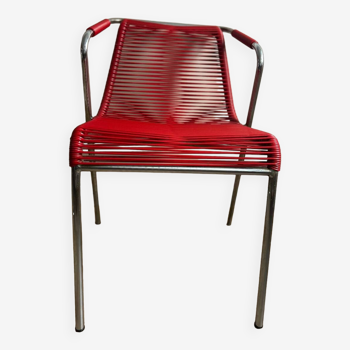 Chaise vintage Scoobidou rouge