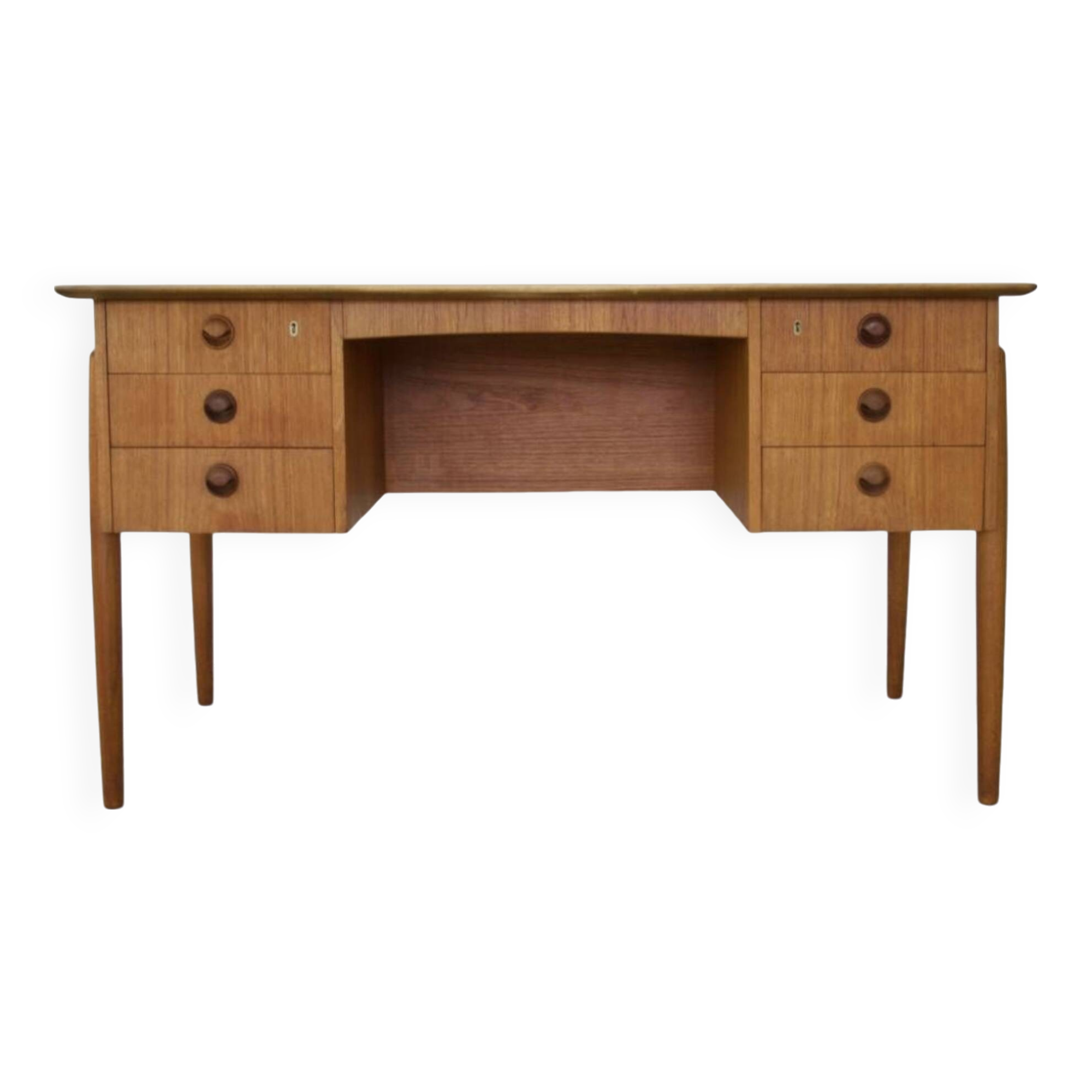 Vintage Danish Teak Executive Desk, 1964