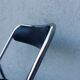 Chaise pliante chrome et skaï, vintage 70