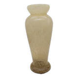 Vase en verre moucheté verre de clichy