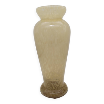 Vase en verre moucheté verre de clichy