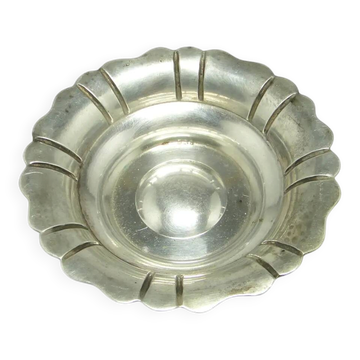 Plat en Art Déco, argent, Pologne, années 1950.