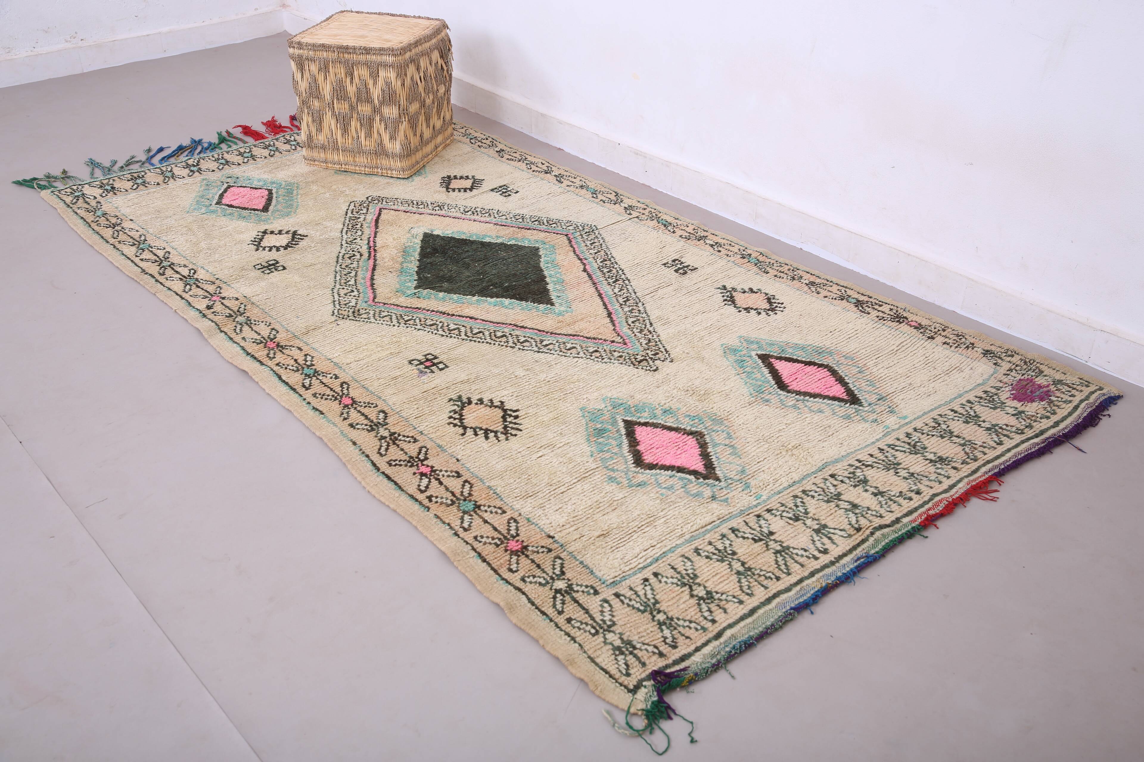 Vintage Moroccan Rug 137 x 266 cm - Berber Rug - Handmade Wool Rug Bohemian