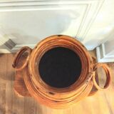 Handcrafted rattan amphora