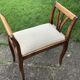 Bench, end of sofa, two-tone wooden end of bed. Old