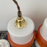 Pair of vintage suspensions electrified to nine