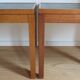 Pair of Mid century Teak and black Top Side Tables 1960s
