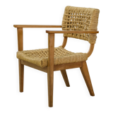 Armchair by Adrien Audoux and Frida Minet for Vibo Vesoul 1940s