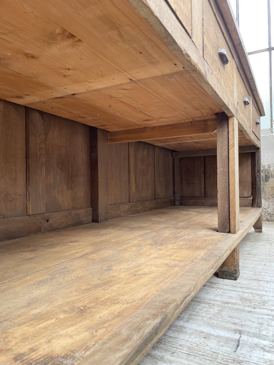 Comptoir en chêne XXL 260 cm