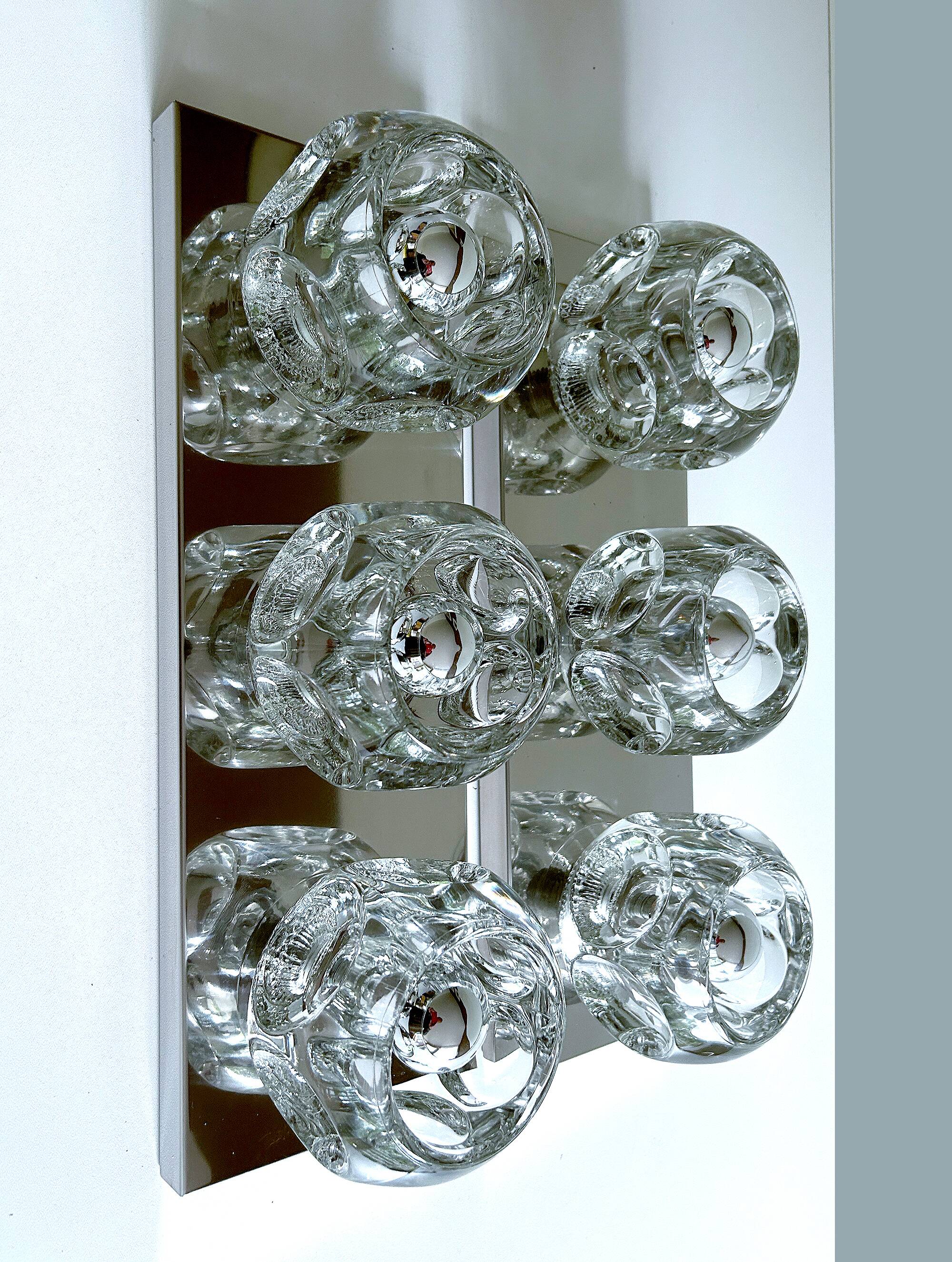 Pair of XXL Vintage Space Age Wall Lights