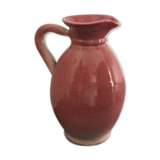 Pink ceramic pitcher