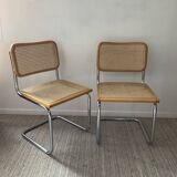 Pair of chairs Marcel Breuer Cesca B32