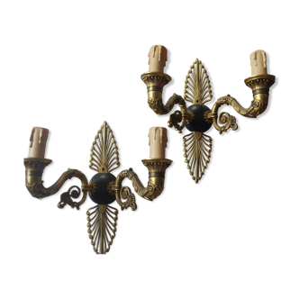 Pair of Empire-style sconces circa 1950/60