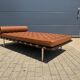 Knoll barcelona daybed mies van der rohe in cognac venezia leather, as new