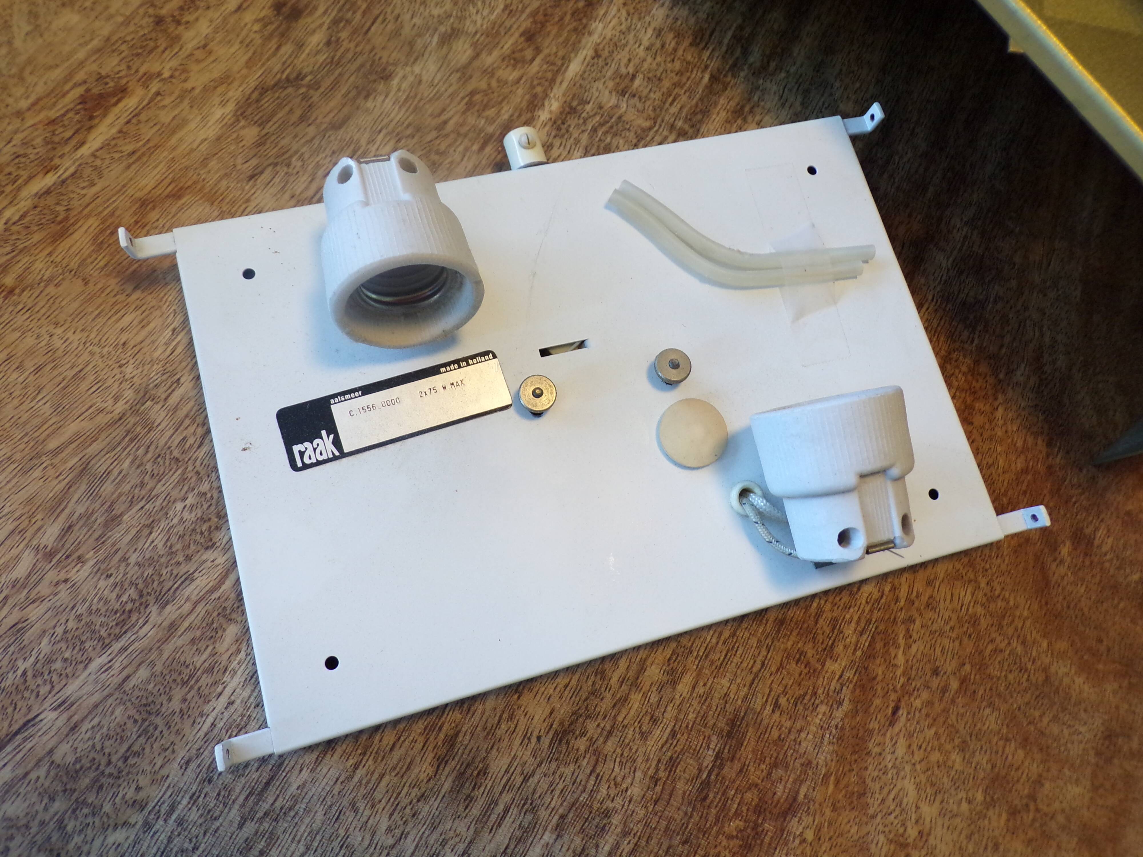 Pair of space age Raak wall lights C.1556