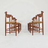 1960s Set of 6 teak dining chairs By Peter Hvidt & Orla Molgaard-Nielsen