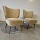 Ensemble de 2 fauteuils cocktail vintage / fauteuils / petits fauteuils