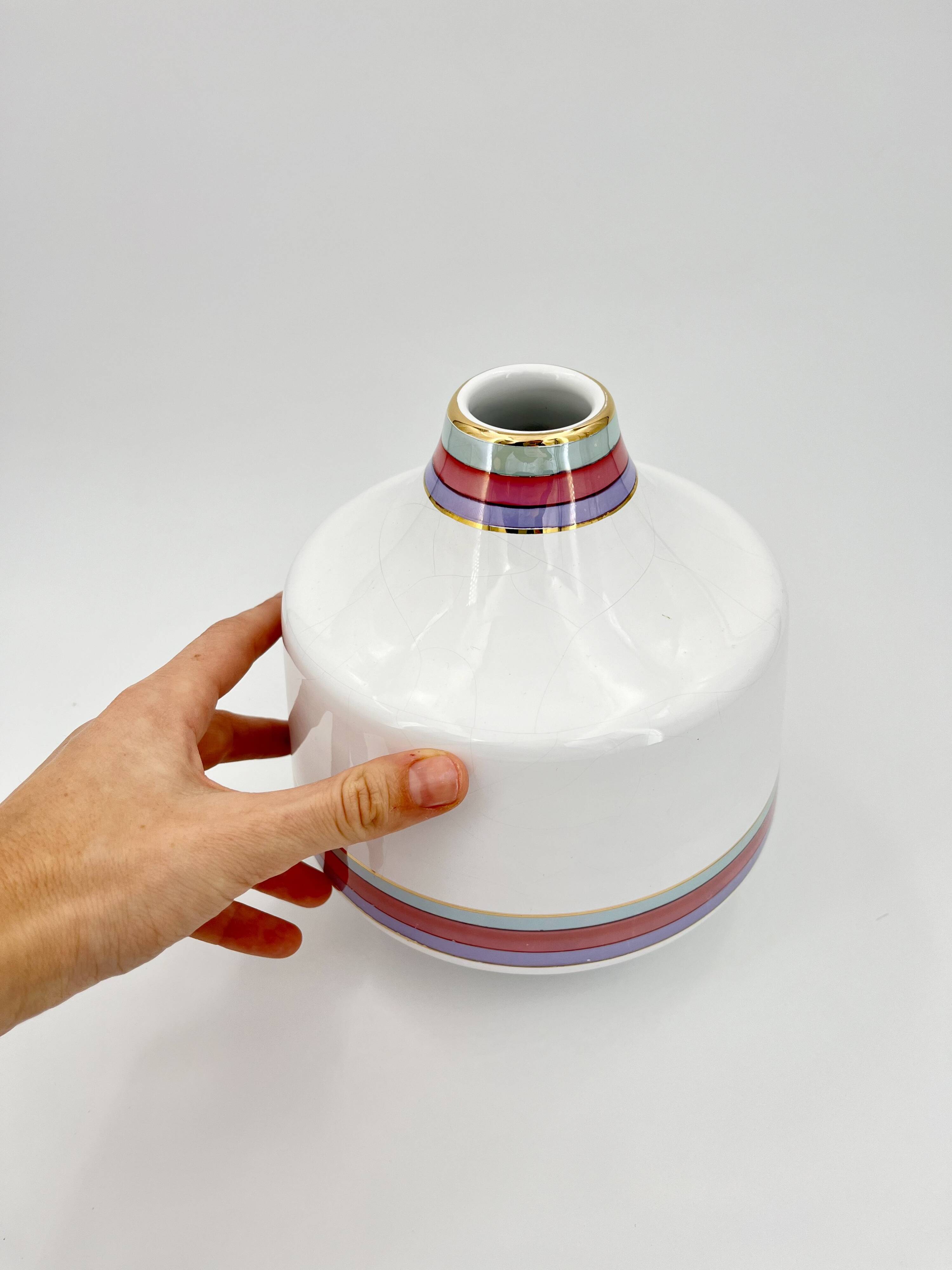 Vintage Deruta Ceramic Vase by Nazareno Picchiotti, Italy, 1970s