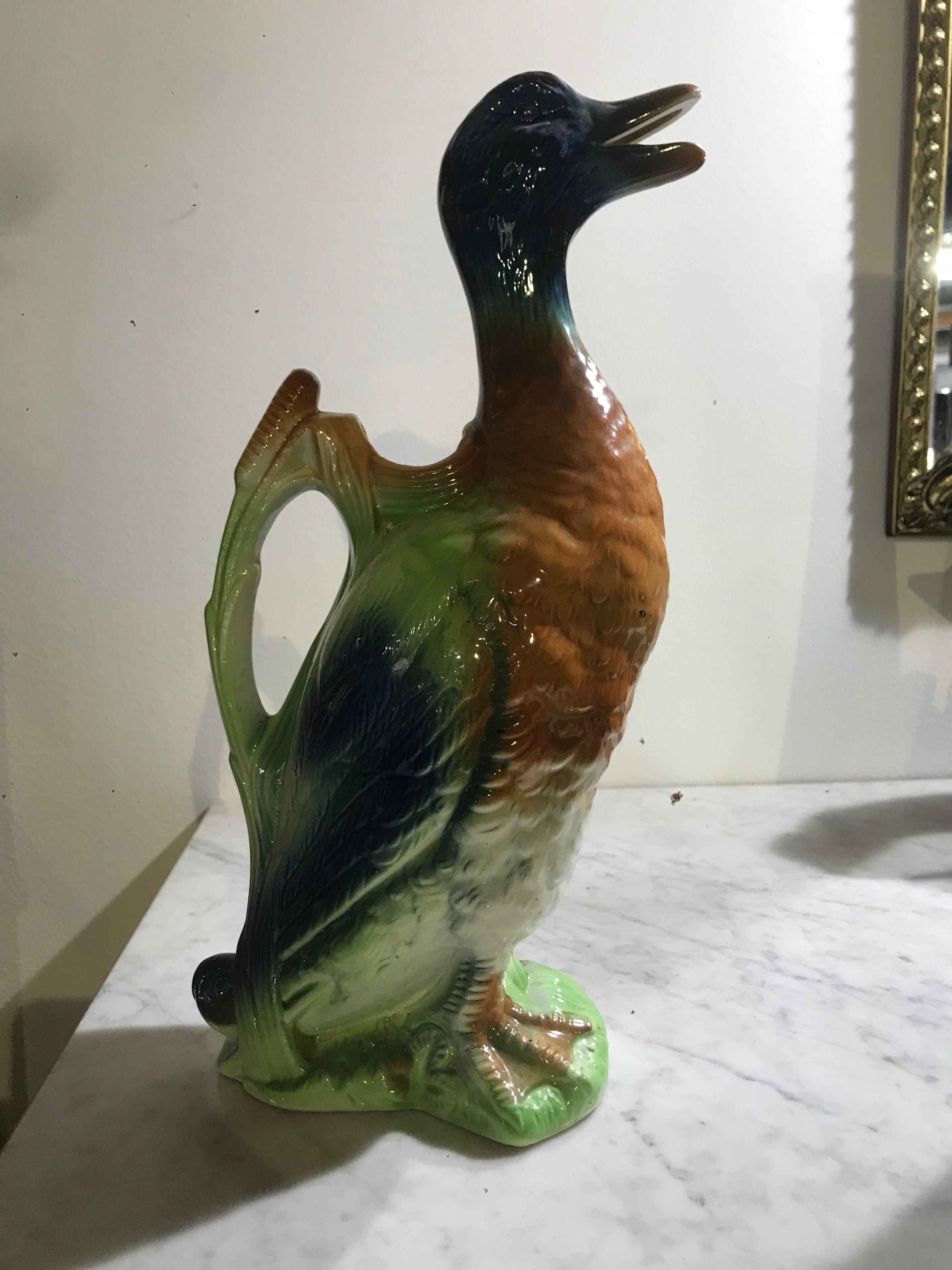 Carafe canard barbotine