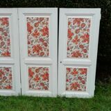 Lot 8 portes de placards anciennes sapin massif