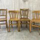 Série de 4 chaises bistrot dépareillées (Luterna...)