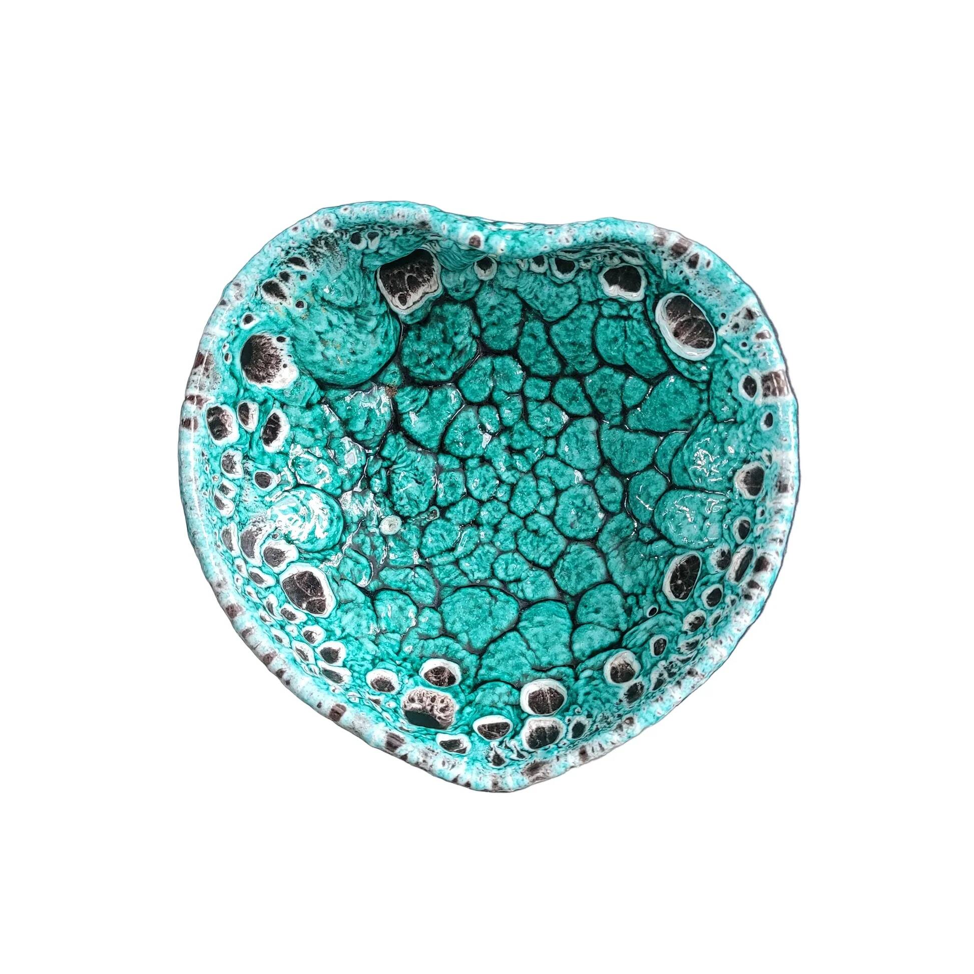 Turquoise fat lava bowl - Ref 1000