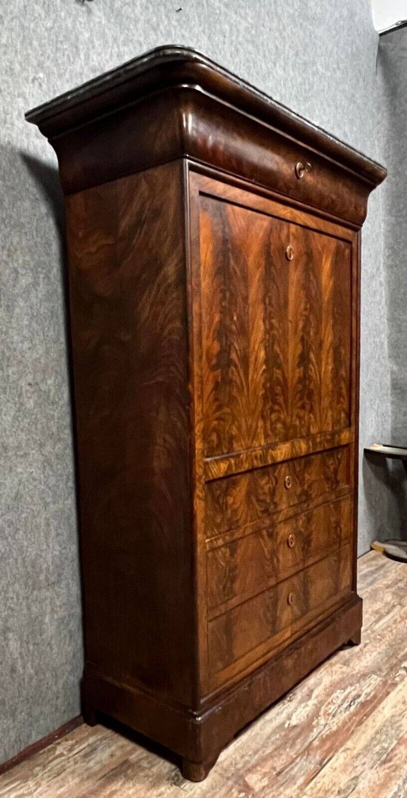 Louis Philippe period Parisian secretary in mahogany circa 1830