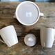 Tea service teapot cups porcelain beige bird décor