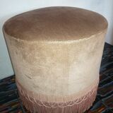 Velvet pouf