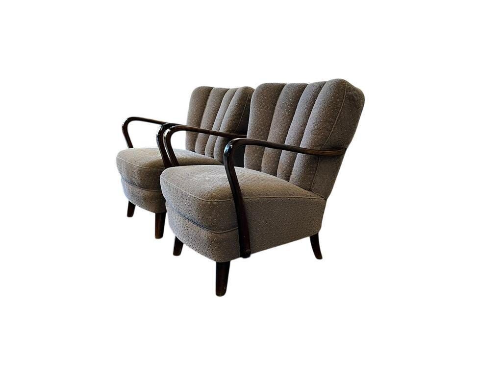 Set of 2 vintage armchairs / cocktail chairs / individual seats