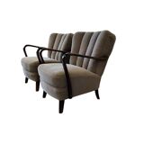 Set of 2 vintage armchairs / cocktail chairs / individual seats