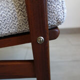 Bench and 2 Scandinavian armchairs 60s