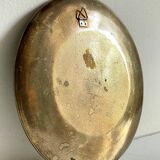 Vintage brass compartment plate