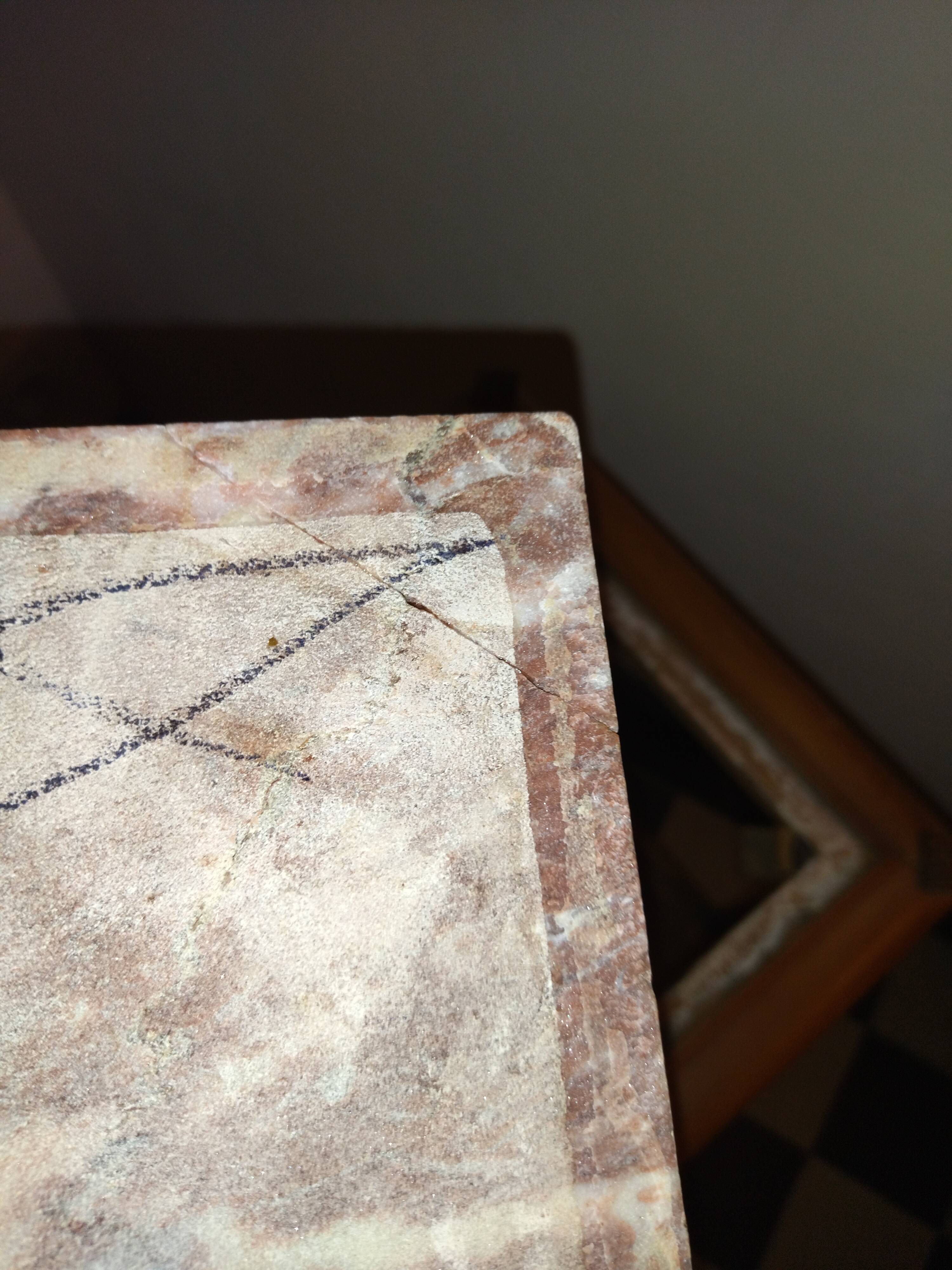 Selette art-deco wood and marble