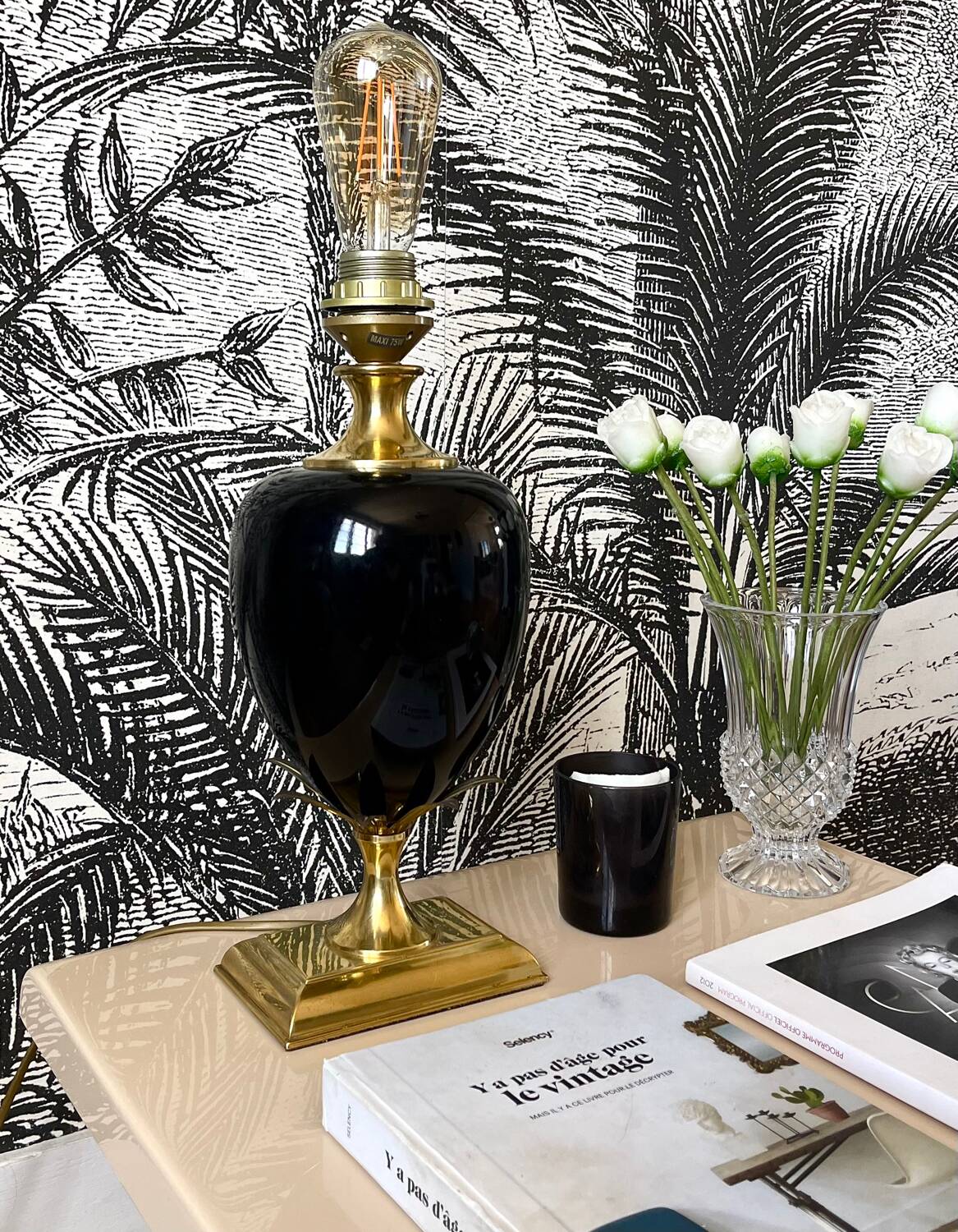 Lamp base Maison Le Dauphin 1980.