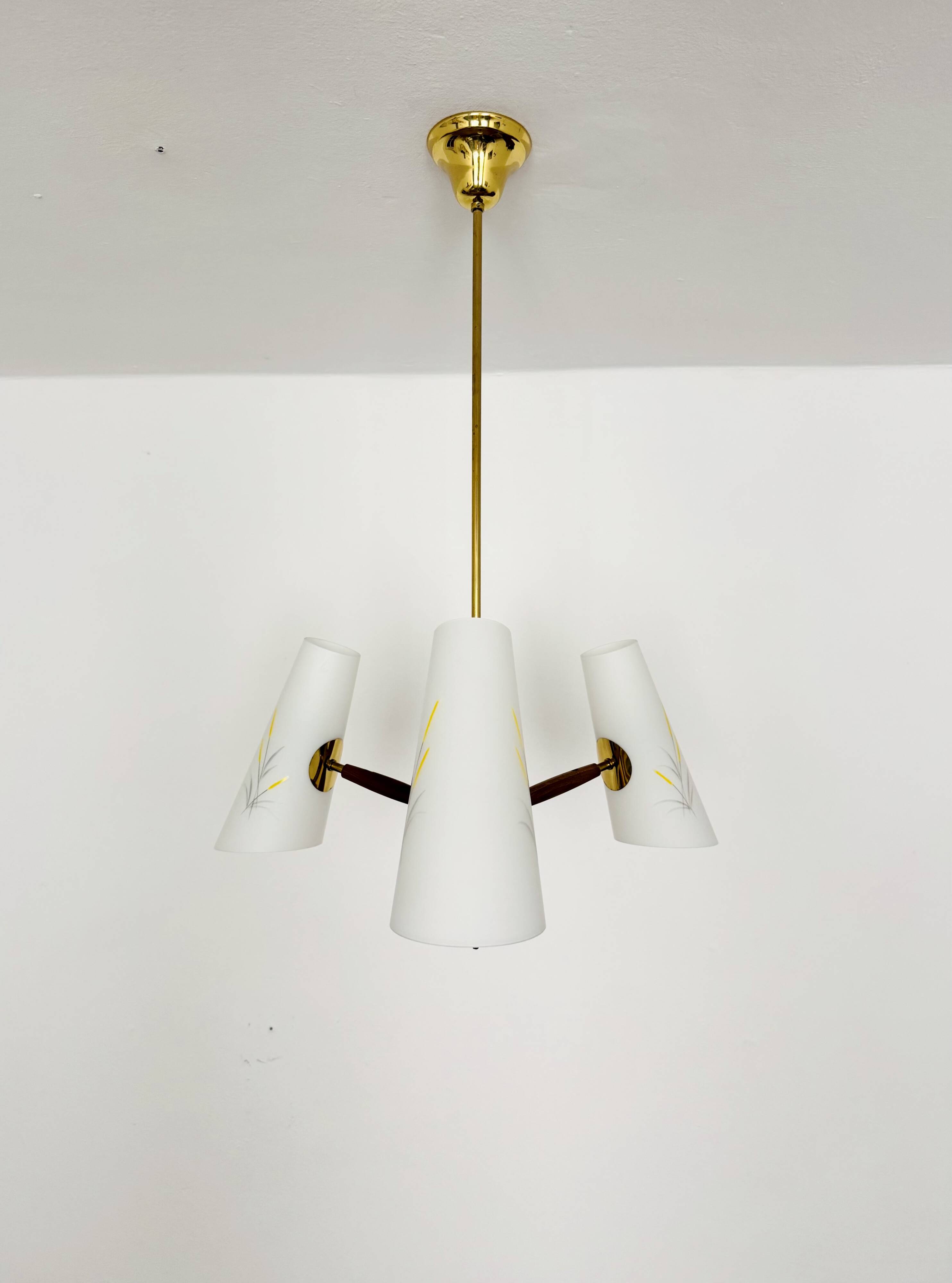 Brass Chandelier by Rupert Nikoll