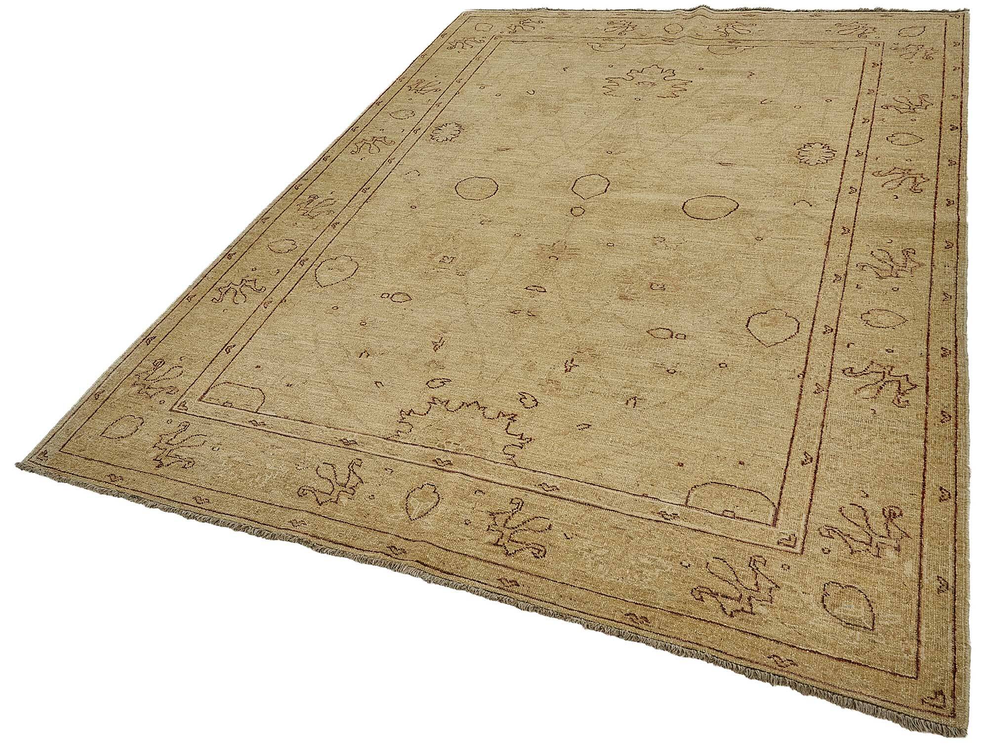 Turkish Handknotted Wool Oushak Rug 188 cm x 274 cm