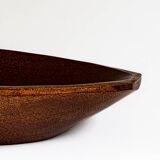 Basket, solid wood centerpiece, 60s/70s