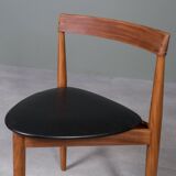 Iconic Dining Set by Hans Olsen – Teak Round Table and 4 Chairs, Denmark, 1960s