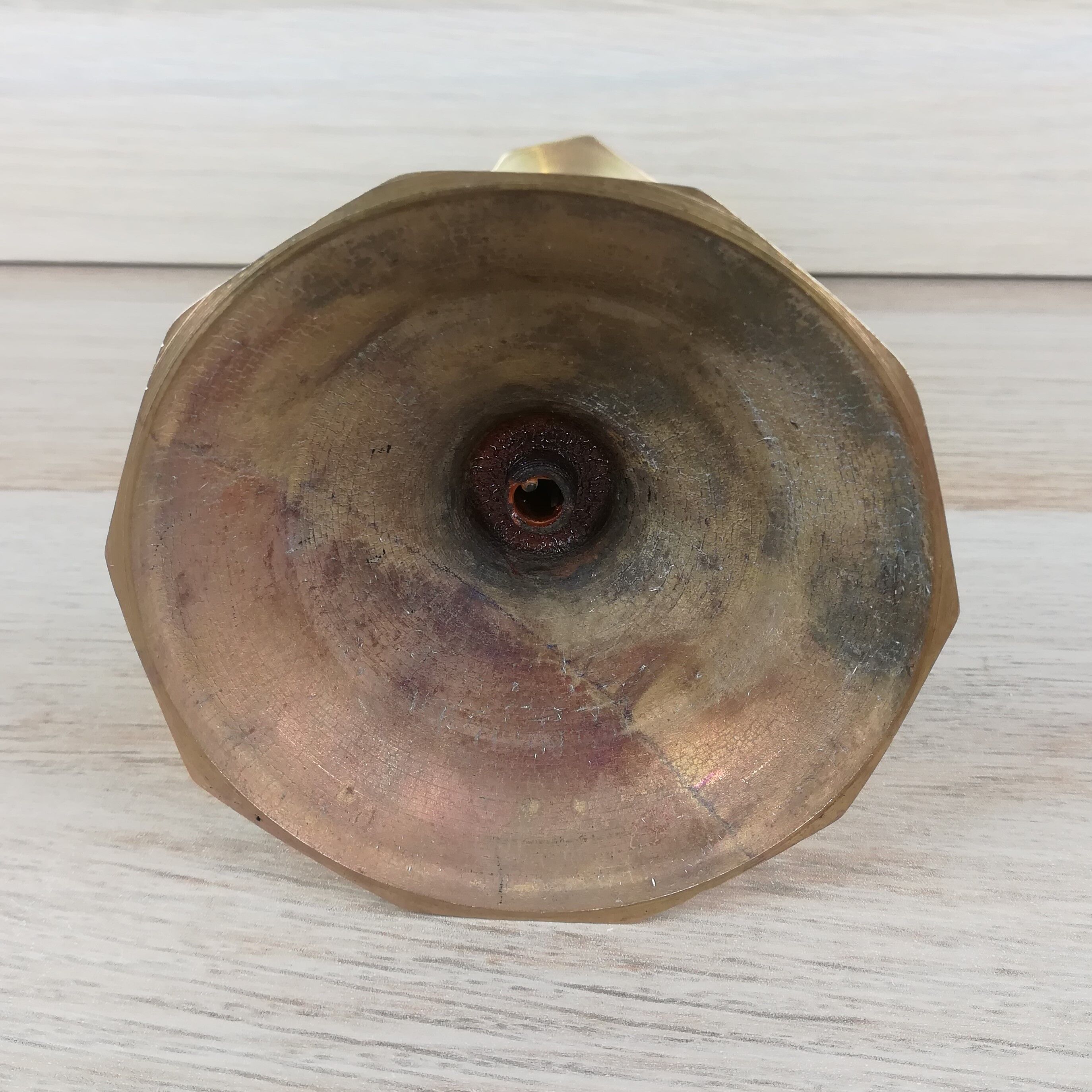 Brass candle holder h19cm