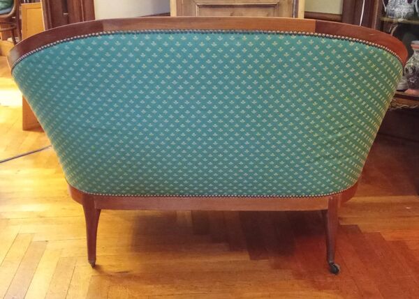 Ancienne banquette et ses deux chaises ancien salon  style Louis XV