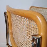 Pair of B32 Marcel Breuer cane chairs